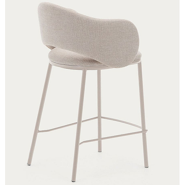 Напівбарний стілець La Forma Maina C0100226BF12 Бежевий тканина синель-3