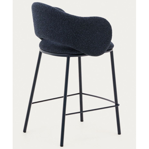 Полубарный стул La Forma Maina C0100239VS25 Синий ткань-4