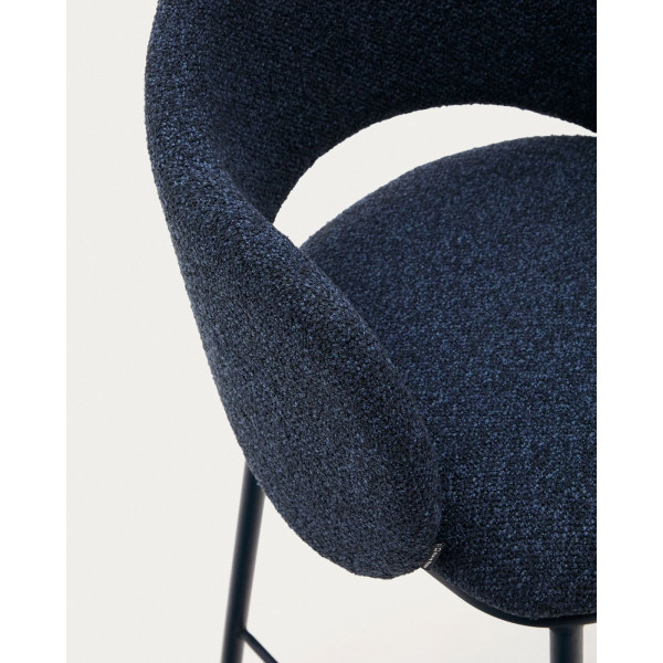 Полубарный стул La Forma Maina C0100239VS25 Синий ткань-6