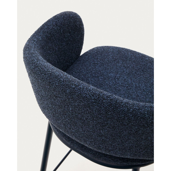 Полубарный стул La Forma Maina C0100239VS25 Синий ткань-7