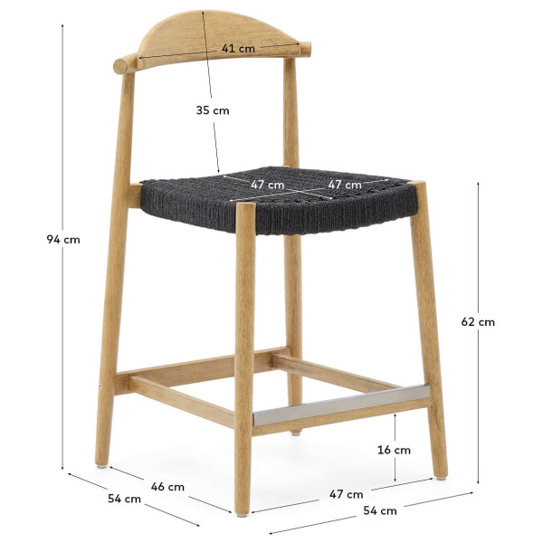 Полубарный стул La Forma NINA CC1024J01-10