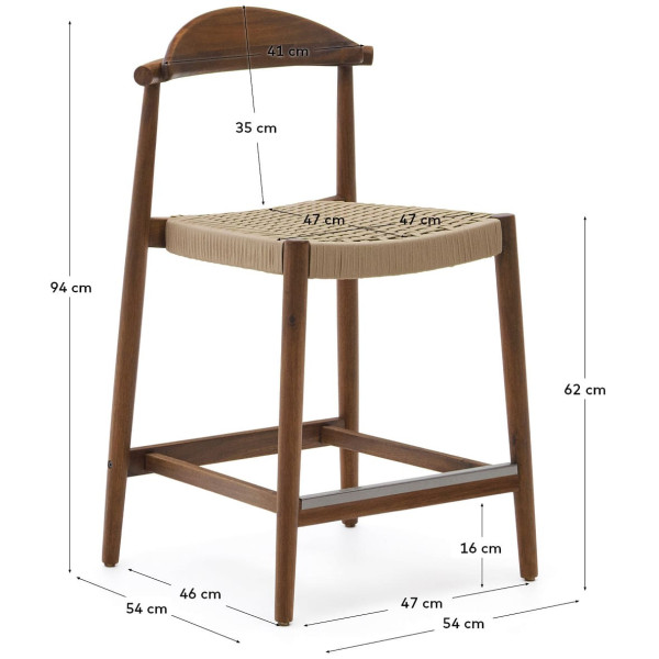 Напівбарний стілець La Forma NINA J1100033JJ46-10