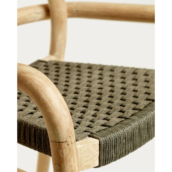 Полубарный стул La Forma SHERYL Серо-зеленый-6