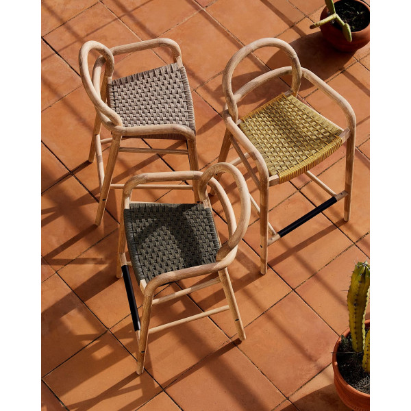 Напівбарний стілець La Forma SHERYL Бежевий-2