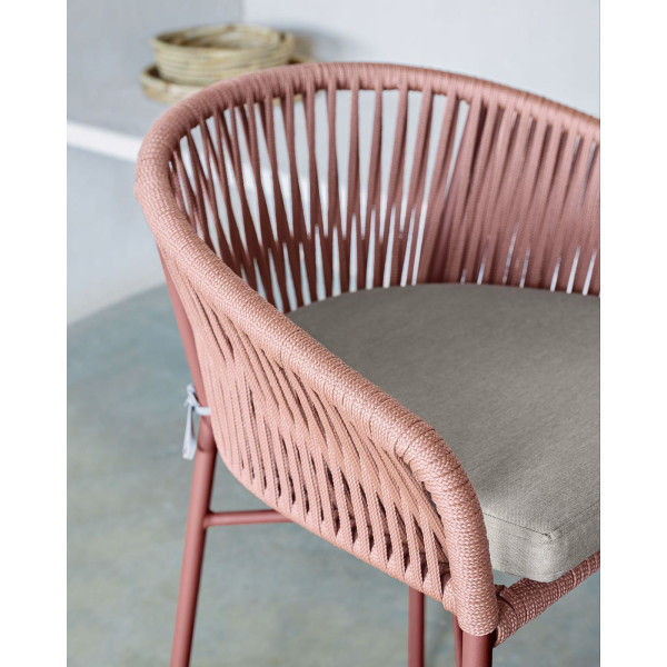 Напівбарний стілець La Forma Yanet CC2192J86 Теракотовий-2