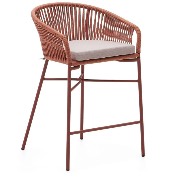 Напівбарний стілець La Forma Yanet CC2192J86 Теракотовий-0