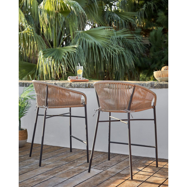 Напівбарний стілець La Forma Yanet CC2192J86 Бежевий-1