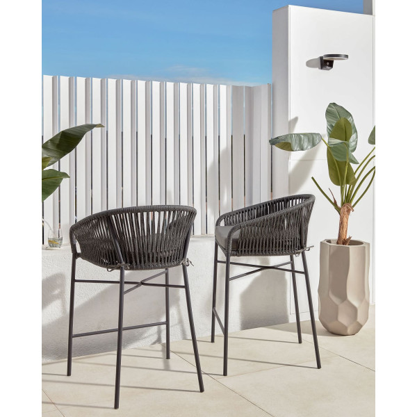 Полубарный стул La Forma Yanet CC5225J01 Черный-1