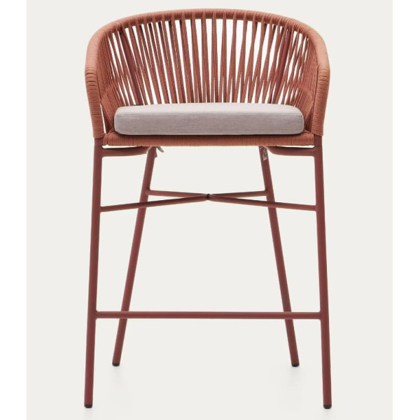 Напівбарний стілець La Forma Yanet CC2192J86 Теракотовий-3