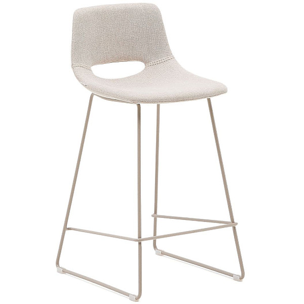 Напівбарний стілець La Forma ZAHARA C0600058JJ12 Бежевий тканина-0