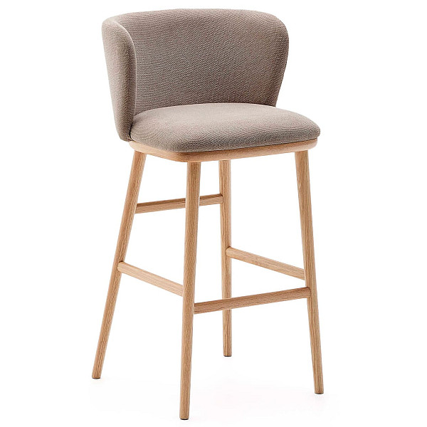 Напівбарний стілець La Forma CISELIA C06060KY10 Коричневий тканина-0