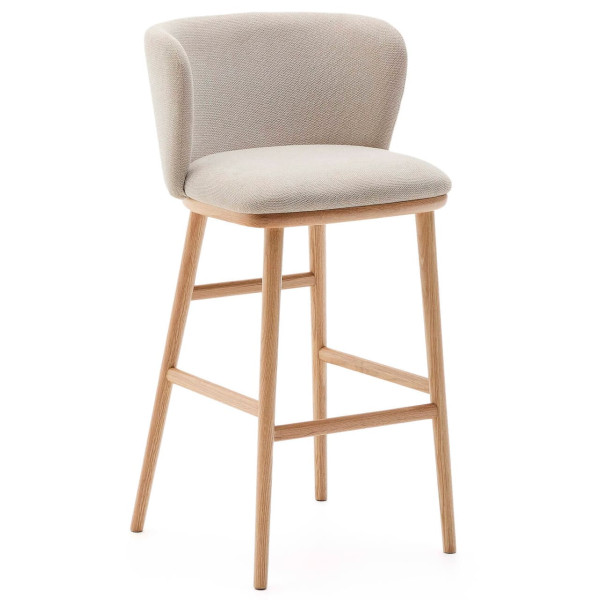 Полубарный стул La Forma CISELIA C06060KY12 Бежевый ткань-0