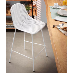 Полубарный стул La Forma Quinby Белый