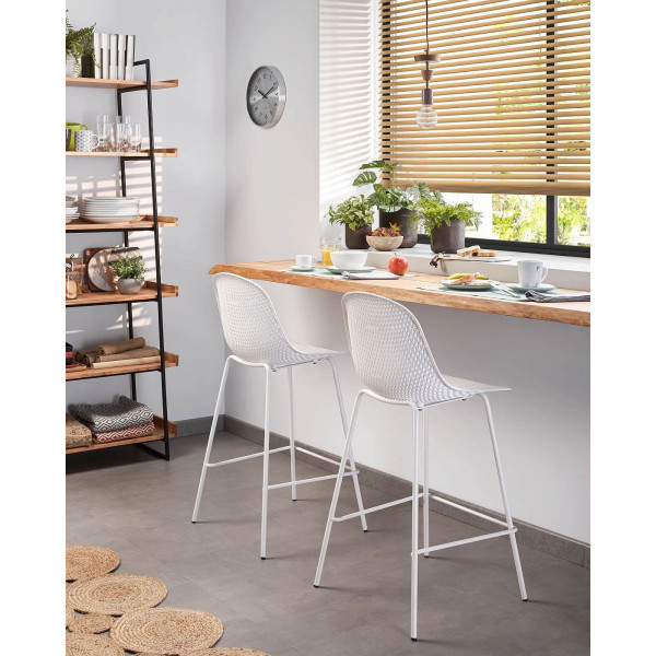 Полубарный стул La Forma Quinby Белый-1