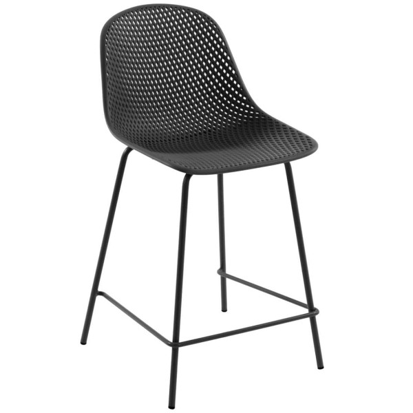 Полубарный стул La Forma Quinby Черный-1