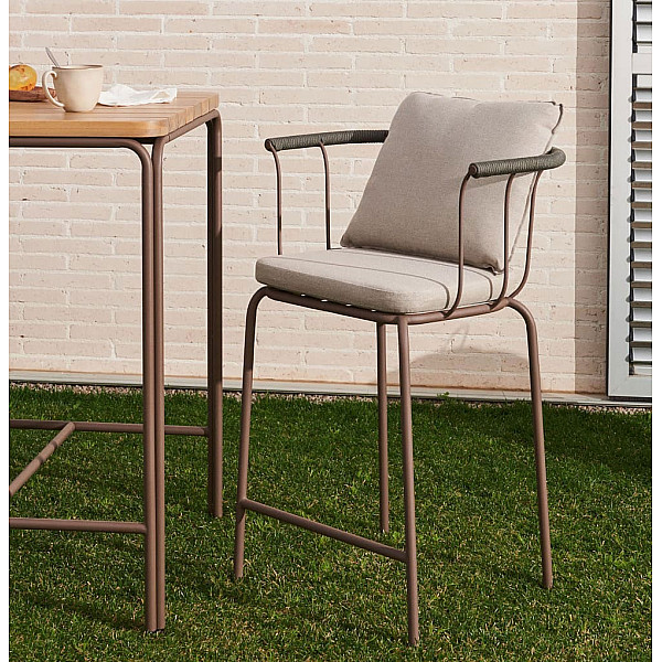 Полубарный стул La Forma SALGUER J1100015RR09 Коричневый-0