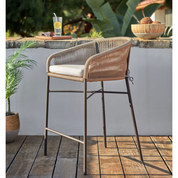 Напівбарний стілець La Forma Yanet CC2192J86 Бежевий-0