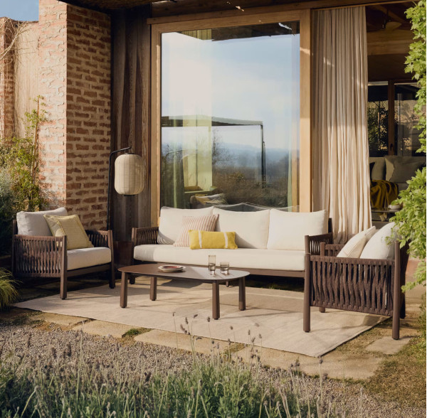 Комплект садовой мебели La Forma Aleria O00643RO09 Коричневый-0