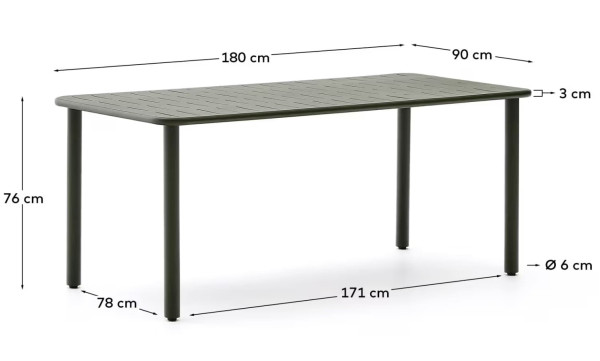 Комплект садовой мебели La Forma Brai O00719RR19 Зеленый-10