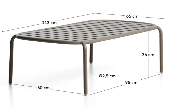 Садовый комплект мебели La Forma Joncols Taupe/бежевый-16