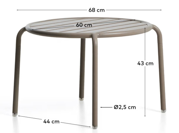 Садовый комплект мебели La Forma Joncols Taupe/бежевый-15