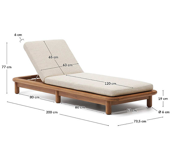 Шезлонг La Forma TURQUETA J1300021MM47-12