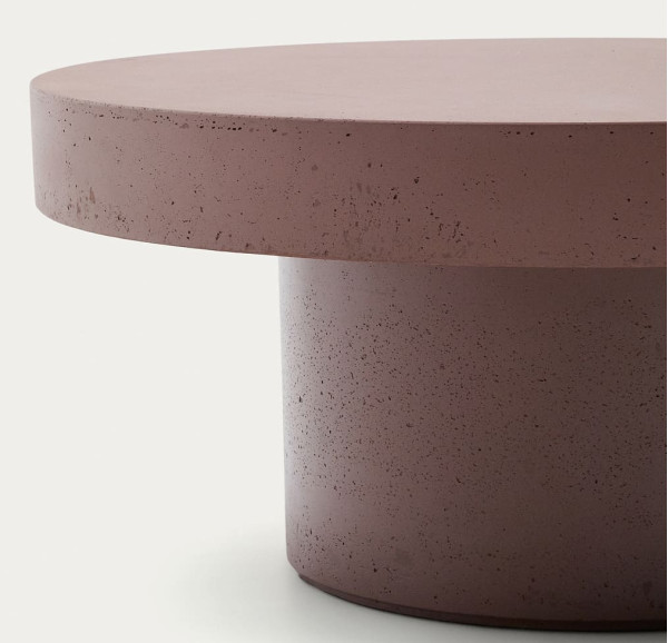 Журнальний столик La Forma AIGUABLAVA T00049PR59 Теракотовий Ø 90 см-2