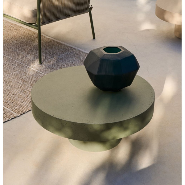 Журнальный столик La Forma AIGUABLAVA T00050PR19 Зеленый Ø 66 см-1