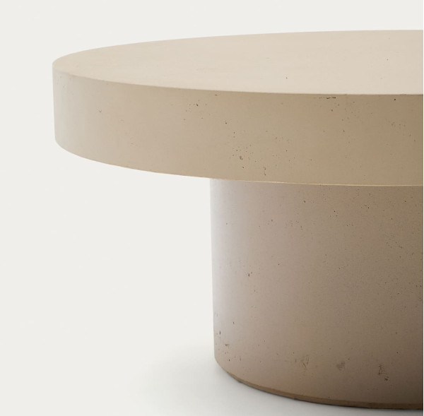 Журнальний столик La Forma AIGUABLAVA T00050PR39 Бежевий Ø 66 см-2