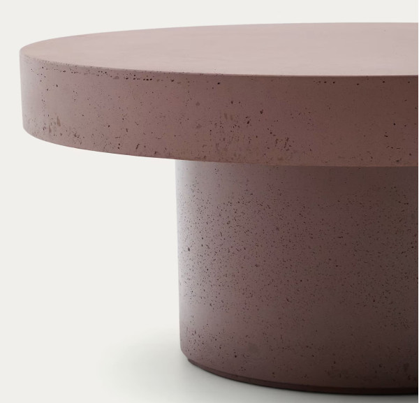 Журнальний столик La Forma AIGUABLAVA T00050PR59 Теракотовий Ø 66 см-2