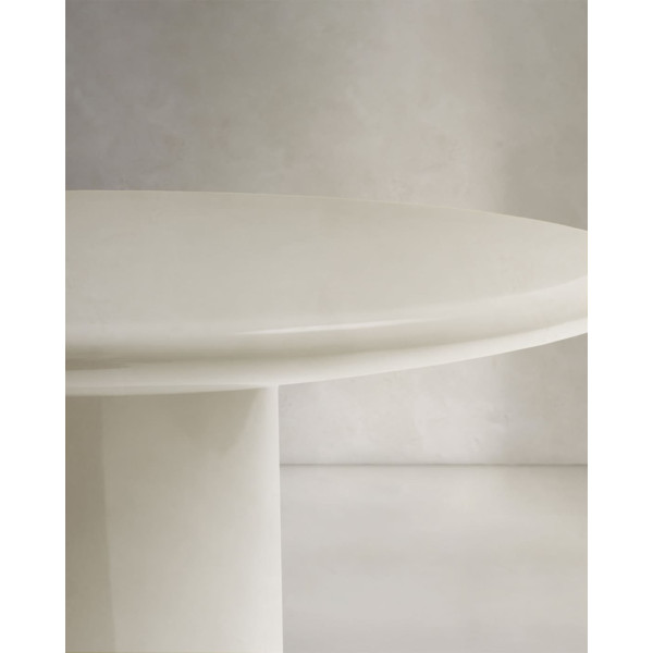 Кавовий столик La Forma Albanella O00034CE05 Білий Ø 65 см-5