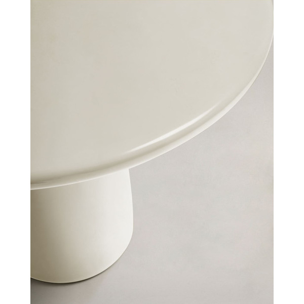 Кавовий столик La Forma Albanella O00034CE05 Білий Ø 65 см-6