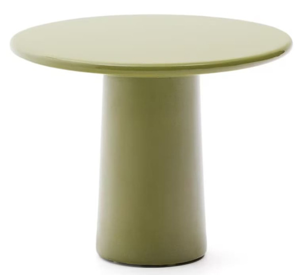 Кавовий столик La Forma Albanella O00034CE19 Зелений Ø 65 см-0