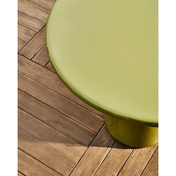 Кавовий столик La Forma Albanella O00034CE19 Зелений Ø 65 см-10