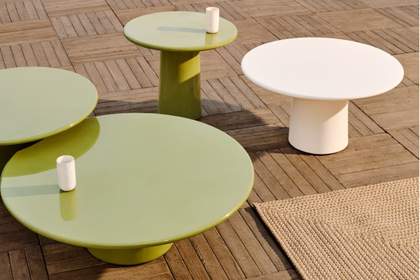 Кофейный столик La Forma Albanella O00035CE05 Белый Ø 85 см-4