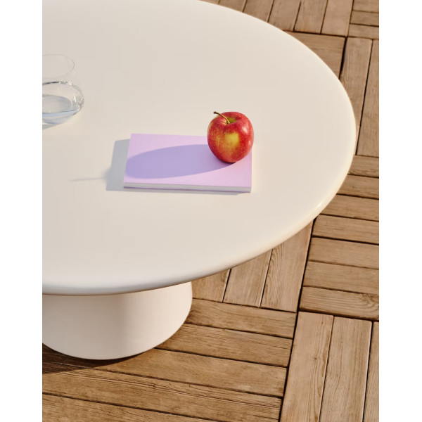 Кофейный столик La Forma Albanella O00035CE05 Белый Ø 85 см-3