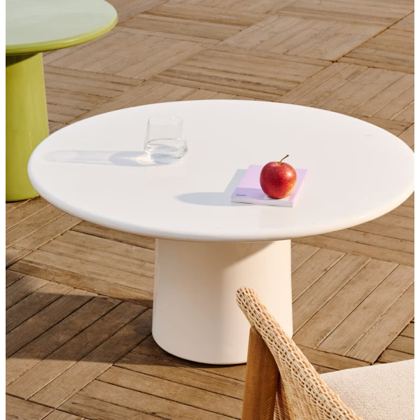 Кофейный столик La Forma Albanella O00035CE05 Белый Ø 85 см-0