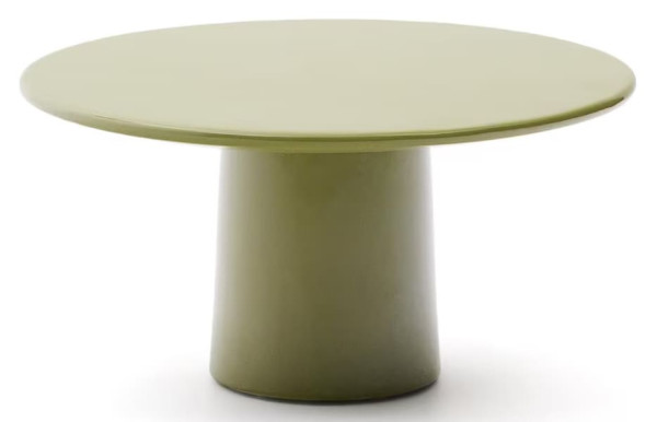 Кавовий столик La Forma Albanella O00035CE19 Зелений Ø 85 см-0