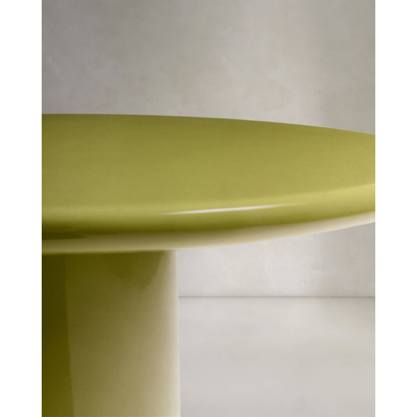 Кавовий столик La Forma Albanella O00035CE19 Зелений Ø 85 см-7