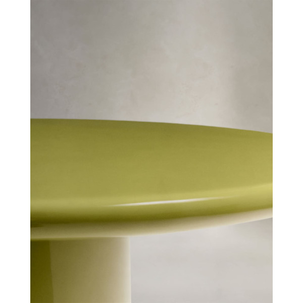 Кавовий столик La Forma Albanella O00036CE19 Зелений Ø 110 см-5