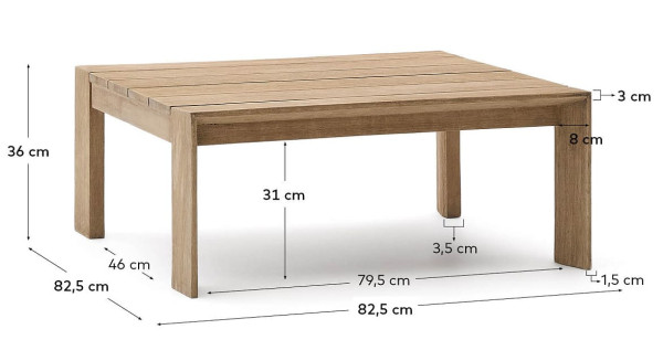 Кофейный столик La Forma Ambra T00058MA87 83х83 см-7