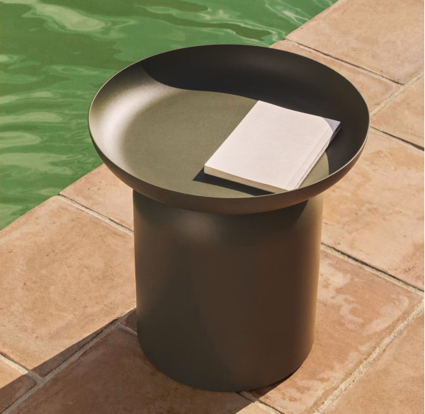 Кофейный столик La Forma Arcola O00475RR06 Зеленый Ø 45 см-0