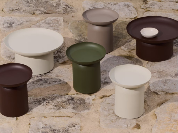 Кофейный столик La Forma Arcola O00475RR12 Бежевый Ø 45 см-4