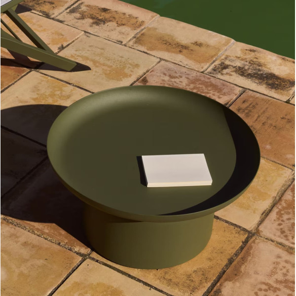 Кофейный столик La Forma Arcola O00681RR06 Зеленый Ø 70 см-0