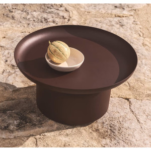 Кавовий столик La Forma Arcola O00681RR10 Коричневий Ø 70 см