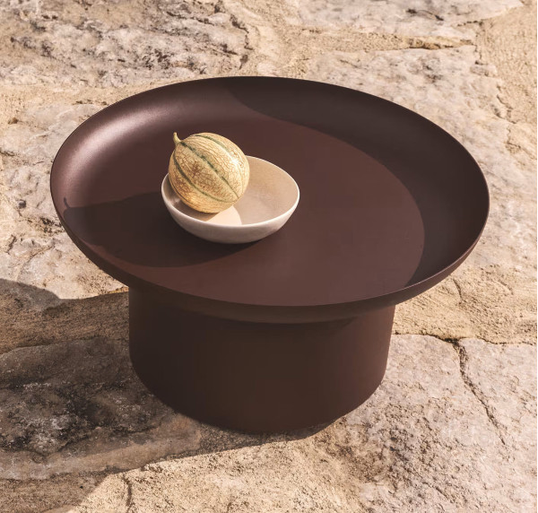 Кавовий столик La Forma Arcola O00681RR10 Коричневий Ø 70 см-0