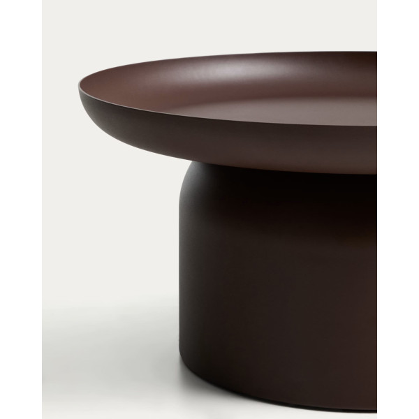 Кавовий столик La Forma Arcola O00681RR10 Коричневий Ø 70 см-5