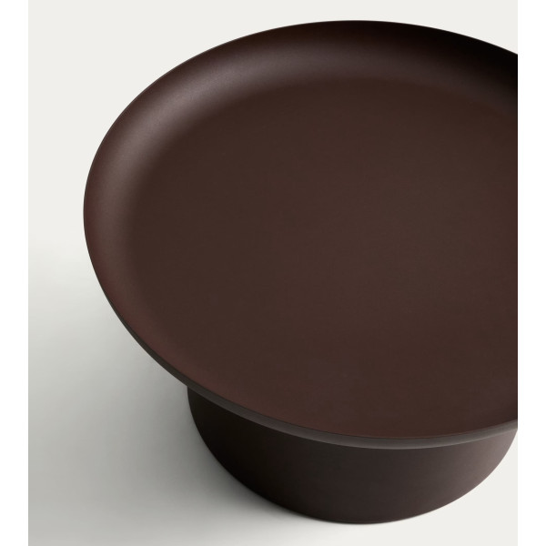 Кавовий столик La Forma Arcola O00681RR10 Коричневий Ø 70 см-6