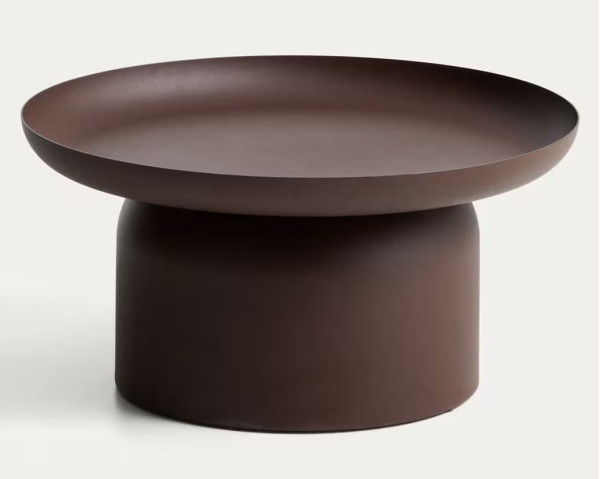 Кавовий столик La Forma Arcola O00681RR10 Коричневий Ø 70 см-4