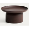 Кавовий столик La Forma Arcola O00681RR10 Коричневий Ø 70 см-4-thumb